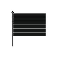 vlag icoon in gemakkelijk stijl vector