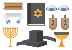 Joodse religieuze iconen vector