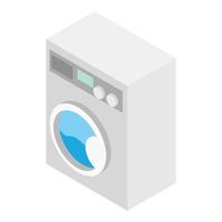 wasmachine isometrische 3d icoon vector