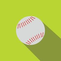 honkbal platte pictogram vector