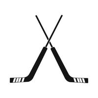 hockey icoon, gemakkelijk stijl vector