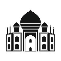 taj mahal, Indië icoon, gemakkelijk stijl vector