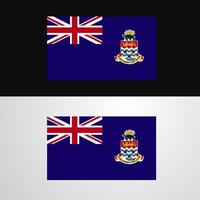 kaaiman eilanden vlag banier ontwerp vector