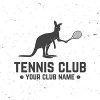 tennis club. vector illustratie.