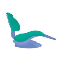 vector illustratie van een geïsoleerd tandarts stoel. een afspraak met de tandarts, handig plaats van de geduldig.