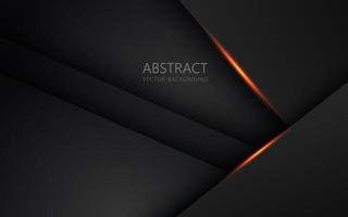 abstract licht oranje zwart ruimte kader lay-out ontwerp tech driehoek concept grijs structuur achtergrond. eps10 vector