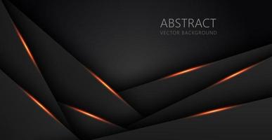 abstract licht oranje zwart ruimte kader lay-out ontwerp tech driehoek concept grijs structuur achtergrond. eps10 vector