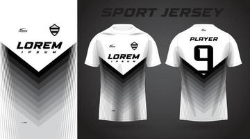 zwart wit shirt sport jersey ontwerp vector