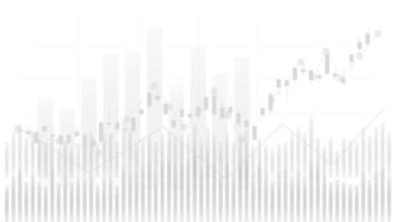 economie situatie concept. financieel bedrijf statistieken met kandelaar tabel tonen voorraad markt vector