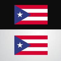 puerto rico vlag banier ontwerp vector