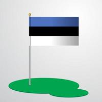 Estland vlag pool vector