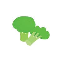 broccoli icoon, isometrische 3d stijl vector