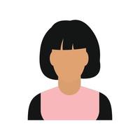 vrouw avatar simbol vector