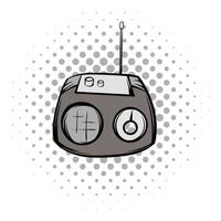 retro radio comics symbool vector