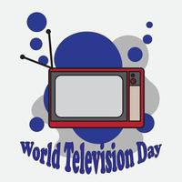 wereld televisie dag vector