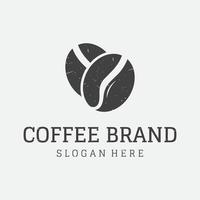 wijnoogst espresso koffie en koffie kop sjabloon logo ontwerp. logos kan worden voor ondernemingen, koffie winkels, restaurants en cafés. vector