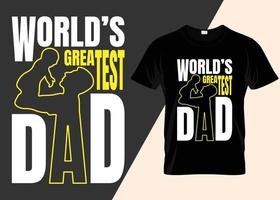 s werelds beste vader t-shirt ontwerp vector