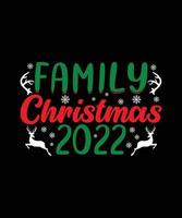 familie Kerstmis t-shirt ontwerp SVG vector