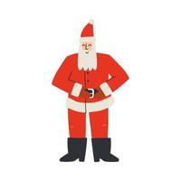 schattig Kerstmis de kerstman claus. hand- getrokken vector illustratie.