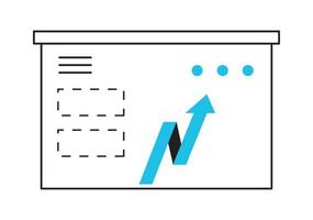 statistieken in karton vector