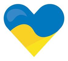 Oekraïne vlag hart liefde vector
