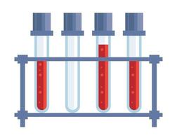 buizen test met bloed in beker vector