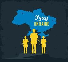 bidden voor Oekraïne campagne vector