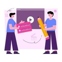 premie downloaden illustratie van video post vector