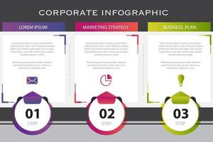 zakelijke infographic presentatiesjabloon vector