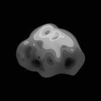 ruimte asteroïde icoon, isometrische stijl vector