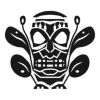 tribal aztec masker afgod icoon, gemakkelijk stijl vector