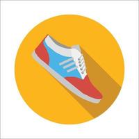 sport schoenen vlak icoon vector