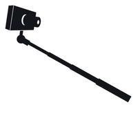 monopod selfie icoon vector