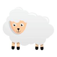 huiselijk schapen icoon, tekenfilm stijl vector