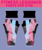 fitness legging patroon voor gym vector