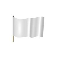 wit vlag golvend Aan de wind vector
