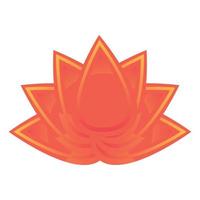 spa lotus icoon, tekenfilm stijl vector
