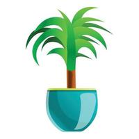 palm boom kamerplant icoon, tekenfilm stijl vector