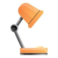 bureaublad lamp icoon, tekenfilm stijl vector