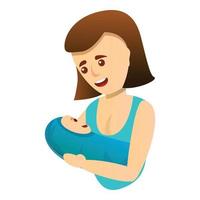 borstvoeding geeft icoon, tekenfilm stijl vector