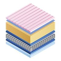 matras bestanddeel icoon, isometrische stijl vector