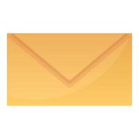 post envelop icoon, tekenfilm stijl vector