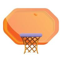 basketbal bureau icoon, tekenfilm stijl vector