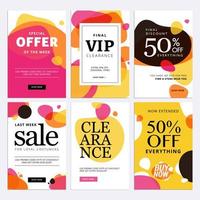 speciale aanbieding verkoop banner set vector