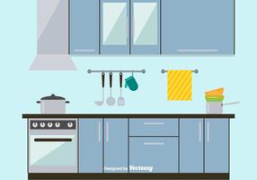 Strak en Modern Kitchen Vector Illustration