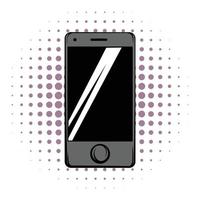 modern smartphone comics icoon vector