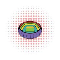 tennis stadion icoon, comics stijl vector