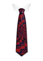 abstract stropdas icoon, realistisch stijl vector