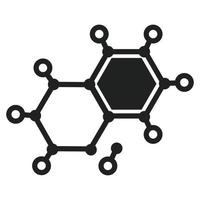 chemisch element molecuul icoon, gemakkelijk stijl vector