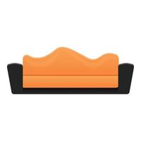 zacht sofa icoon, tekenfilm stijl vector